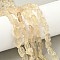 Raw Rough Natural Lemon Quartz Beads Strands, Nuggets, 7~12x4~10x3~8mm, Hole: 1mm, about 46~52pcs/strand, 15.35~15.94''(39~40.5cm)