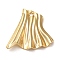 Brass Pendant, Nuggets, Real 18K Gold Plated, 18.5x19.5x2.5mm, Hole: 1.2mm
