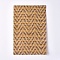 PU Leather Self-adhesive Fabric Sheet, Rectangle, Herringbone Pattern, Dark Goldenrod, 30x20x0.1cm