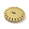 Brass Micro Pave Clear Cubic Zirconia Beads, Cadmium Free & Nickel Free & Lead Free, Flat, Real 18K Gold Plated, 11x2mm, Hole: 1mm