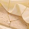 Imitation Pearl Pendant Necklaces, with Stainless Steel Cable Chains, Golden