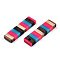 Opaque Resin & Walnut Wood Pendants, Rectangle Charm, Deep Pink, 29.85x8.5x3.5mm, Hole: 2mm