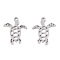 Non-Tarnish 201 Stainless Steel Pendants, Sea Turtle Charm, Stainless Steel Color, 18.5x15x1mm, Hole: 1.5mm