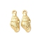 Brass Pendants, Cadmium Free & Nickel Free & Lead Free, Marine Animals, Real 18K Gold Plated, 17.5x7.5x3mm, Hole: 1.8mm
