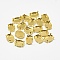 201 Stainless Steel Sew on Prong Settings, Claw Settings for Pointed Back Rhinestone, Oval, Golden, Tray: 8x6mm, 7.5x5x4mm, Hole: 1mm