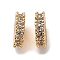 Brass Micro Pave Clear Cubic Zirconia Beads, Cadmium Free & Nickel Free & Lead Free, Snowflake, Real 18K Gold Plated, 6x1.5mm, Hole: 1mm