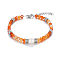Stainless Steel Natural Stone Bracelet for Women Casual Daily Wear Multiple Colors