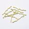 Brass Links connectors, Lead Free & Cadmium Free & Nickel Free, Branch, Raw(Unplated), 37x4.5x1.5mm, Hole: 1.5mm