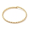 201 Stainless Steel Open Jump Rings, Textured Round Rings, Golden, 0.9~1.8x20.5mm, Inner Diameter: 18.5mm