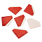 Glitter Imitation Leather Book Corner Protectors, Diamond Shape, Dark Red, 52x71.5x2mm