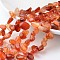 Nuggets Natural Agate Bead Strands, Chocolate, 12~16x8~13x6~8mm, Hole: 1mm, about 53pcs/strand, 15.3 inch