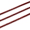 Spray Painted Stainless Steel Box Chains, Venetian Chains, with Spool, Unwelded, Dark Red, 3x2.5x2mm