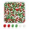 55.5G 3 Colors Baking Paint Glass Seed Beads, Opaque Colours Luster, Round, for Christmas, Mixed Color, 3~3.5x2mm, Hole: 1~1.2mm, 18.5g/color