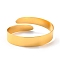 Plain Upper Arm Cuff Band, Alloy Open Armlets Bangle for Girl Women, Golden, Inner Diameter: 3-1/4 inch(8.3cm)