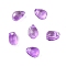 Glass Beads, Teardrop, Medium Orchid, 6x4x4mm, Hole: 1mm