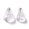 Natural Quartz Crystal Beads, No Hole/Undrilled, for Wire Wrapped Pendant Making, Triangle, 19.5x13x9mm