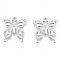 Non-Tarnish 304 Stainless Steel Pendants, Butterfly, Stainless Steel Color, 26.5x24x3.5mm, Hole: 2mm