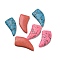 Dyed Synthetic Turquoise Beads, No Hole/Undrilled, Horn, Mixed Color, 27.5~28.5x17~17.5x4.5~5mm