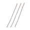 304 Stainless Steel Cable Chains, Unwelded, Stainless Steel Color, 1.5x2x0.4mm, about 0.16 Foot(0.05m)/pc