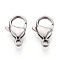 304 Stainless Steel Lobster Claw Clasps, Stainless Steel Color, 17x10.6x4.5mm, Hole: 2mm