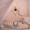 Sodalite Crystal Glass Sun Catcher Pendant, Rainbow Maker, DIY Garden & Home Decoration, 450~500mm