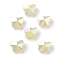 Electroplate Glass Beads, AB Color Plated, Butterfly, Faceted, Light Khaki, 8x10x6mm, Hole: 1mm, 100pcs/set