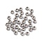 Non-Tarnish 304 Stainless Steel Beads, Disc/Flat Round, Stainless Steel Color, 4x2mm, Hole: 1.5mm