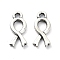 Tibetan Style Alloy Pendant, Tie, Lead Free & Cadmium Free, Antique Silver, 14x7.5x1.5mm, Hole: 1.6mm, 2632pcs/1000g