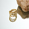 DIY fashionable stainless steel ring with non fading color, female niche high-end light luxury tagram style