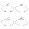 Rack Plating Adjustable Brass Slider Bracelets, with Crystal Rhinestone, for Bracelets Making, 
Long-Lasting Plated, Heart, Platinum, 4-3/4 inch(12cm)