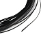 5M Aluminum Wire, Flat, for DIY Craft, Black, 1x0.3mm, about 16.40 Feet(5m)/Roll