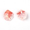 Plastic Beads, Petaline, Tomato, 18x15x3mm, Hole: 2mm