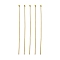 Brass Ball Head Pins, Golden, 70x0.7mm, 21 Gauge, Head: 1.85mm