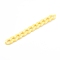 Handmade Opaque Acrylic Curb Chains, Twisted Link Chain, Yellow, 23x16.5x4mm, about 39.37 inch(1m)/strand