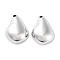 Brass Pendants, Cadmium Free & Nickel Free & Lead Free, Teardrop Charms, Real Platinum Plated, 30x22x8.5mm, Hole: 3mm