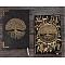 3D Embossed PU Leather Notebook, A5 Sun & Tree of Life Pattern Journal, for School Office Supplies, Antique Bronze, 215x145mm