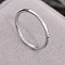 Stainless Steel Plain Band Rings, Stainless Steel Color, US Size 8(18.1mm)