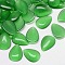 Cat Eye Cabochons, teardrop, Medium Sea Green, 25x18x4mm