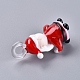 Рождество ручной работы Lampwork подвески LAMP-G141-02-2