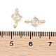 Латунные прозрачные подвески из кубического циркония KK-Z094-10G-3