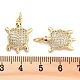 Подвески из латуни с прозрачным фианитом KK-U009-12E-G-3
