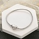 Латунь микро проложить кубического циркония браслеты ссылку BJEW-S158-17P-1