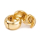 Серьги из латуни с фианитом EJEW-S219-12G-03-2