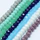 Стеклянные бусы граненые рондель GLAA-I033-4mm-M-2