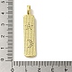 Латунные микро проложить кубического циркония подвески KK-Z042-15G-01-3