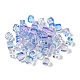 Двухцветные прозрачные стеклянные бусины GLAA-NH0001-03F-1