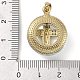 Латунь микропаве фианиты со стеклянными подвесками KK-Q815-01G-09-3