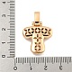 Латунные микропаве прозрачные подвески с фианитом KK-B099-01G-T-3