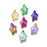 Подвески из светло-золотого латунного стекла FIND-K016-05KCG