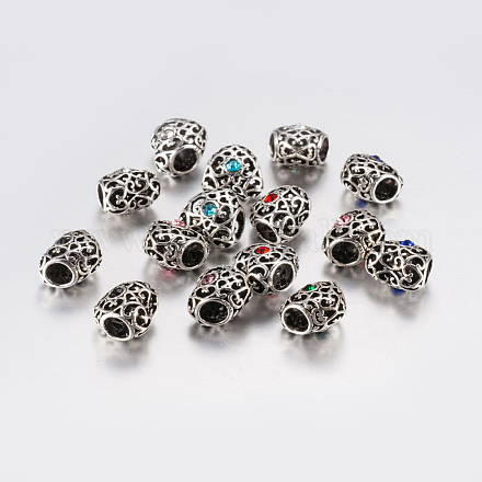 Тибетский сплав rhinestone европейский бисер PALLOY-F200-06-1